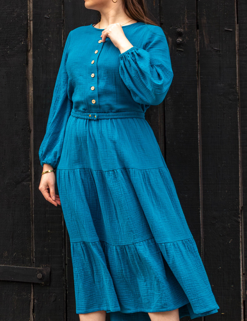 The Midi summer dress made of cotton muslin Isabella